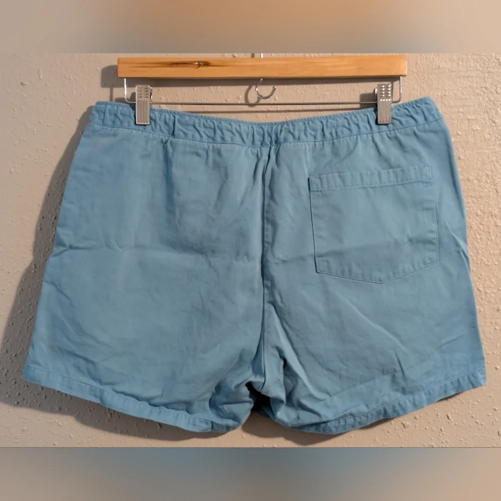 J Crew Blue Tie Waist Cotton Women's Shorts